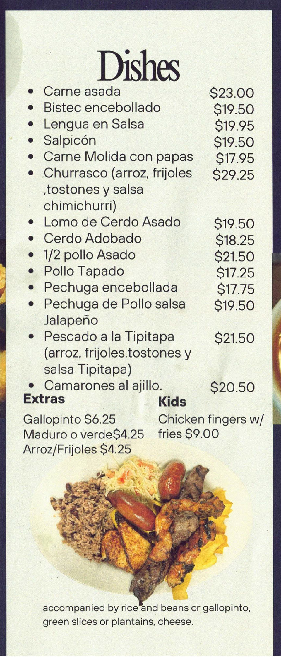 Tres Leches Nicaragua Food